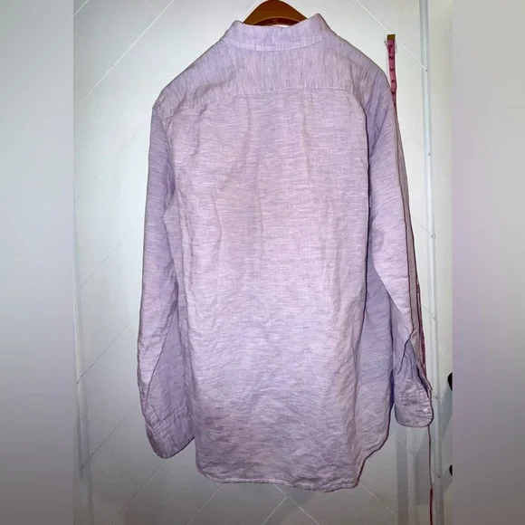 Like New Men’s J.Crew Baird McNutt Irish Linen Slim Fit Button-Down Shirt XL - Picture 7 of 10